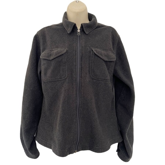 The North Face Women’s Size Small Petite Full Zip Black Polartec Jacket - Picture 1 of 11